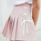 Cute side bow pleated skirt  3500