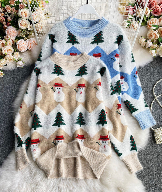 Sweater cute Christmas pattern sweater  059