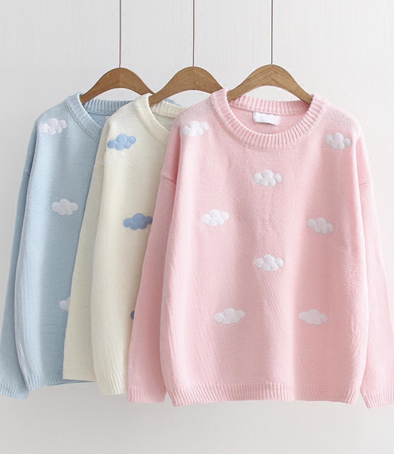 Cute cloud sweater  040