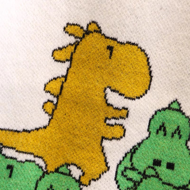 Cute dinosaur long sleeve sweater  033