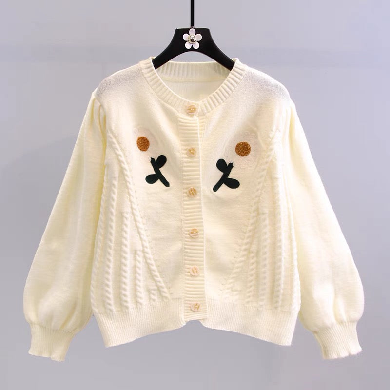 Cute cardigan long sleeve sweater  017