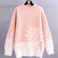 Cute snowflake long sleeve sweater  030