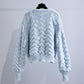 Lovely flowers long sleeve cardigan sweater  027