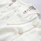 Cute embroidered long-sleeved cardigan sweater  028