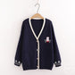 Cute v-neck cardigan sweater  039