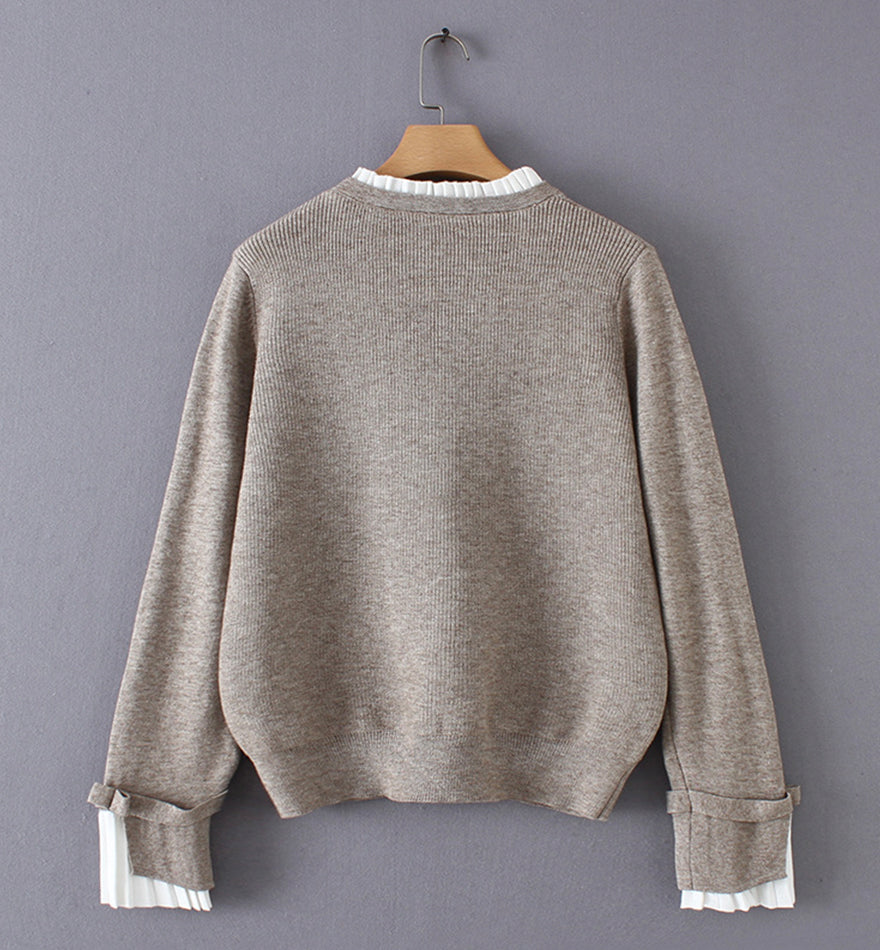 Sweater simple long sleeve sweater  065