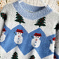 Pullover süßer Pullover mit Weihnachtsmuster 059