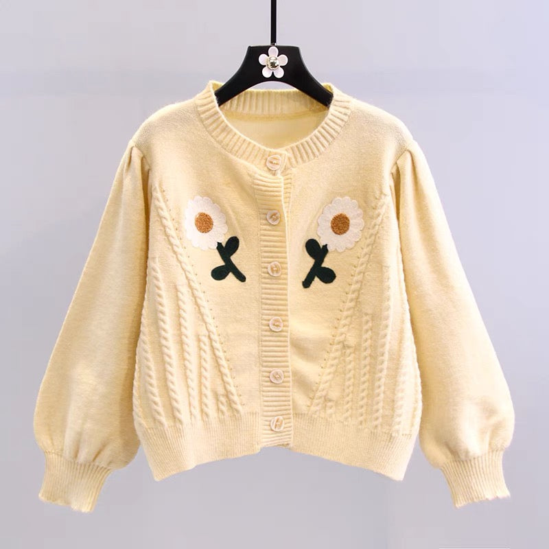 Cute cardigan long sleeve sweater  017