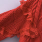 Cute cardigan lace long sleeve sweater  015