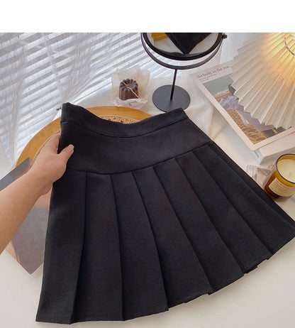New Korean versatile slim A-line high waist skirt  5386