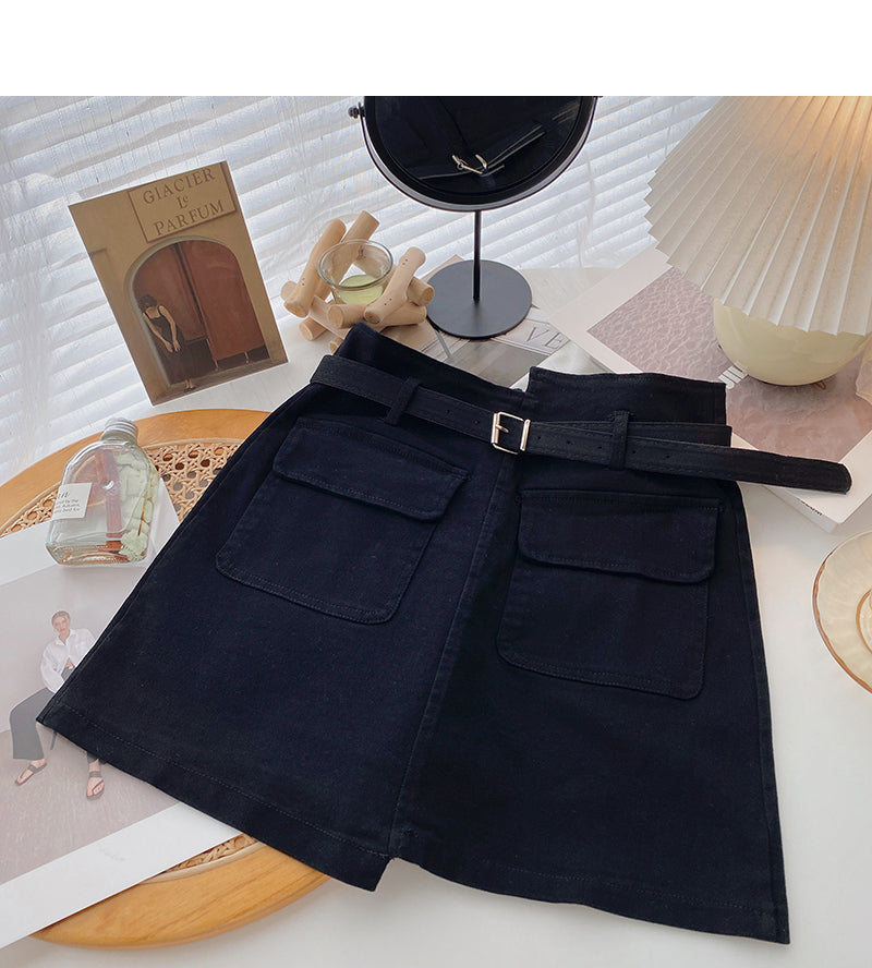 New Korean casual irregular slim skirt  5671