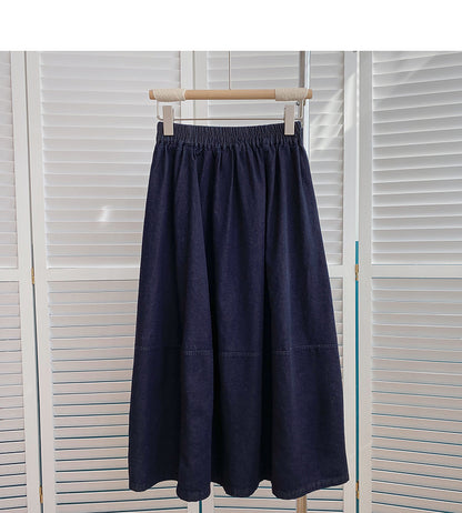 Koreanisches, schmales, lässiges A-Linien-Kleid 5795