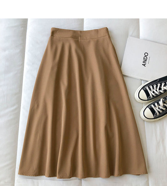 New Korean long skirt with gentle and thin temperament  5689