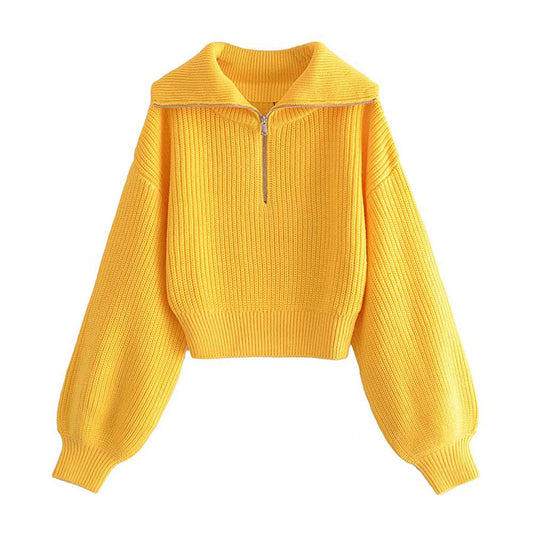 Versatile Half Zip high leader sweater  7342