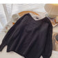 New Korean loose design long sleeve twist sweater  5956