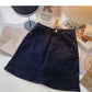 Retro and versatile high waist skirt  5638