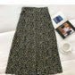 New small floral skirt Korean version slim high waist popular skirt  5686