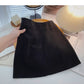 Versatile high waist wrap hip slim A-line skirt  5479