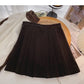 New Korean style temperament aging small man a-word high waist thin skirt  5529