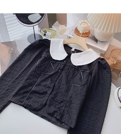 Das neue koreanische Puppenhalsband in Kontrastfarbe fühlt sich oben dünn an 6397