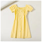 Gentle and playful little girl dress  7121
