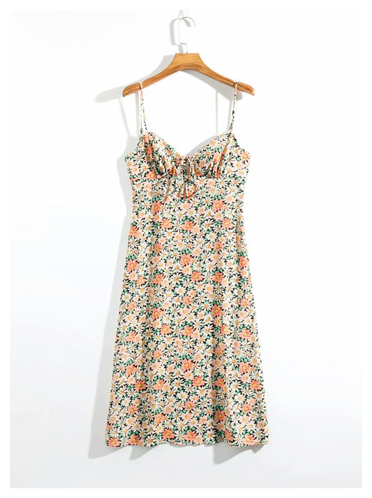 Französisches kleines sexy Daisy Urlaubskleid 7139