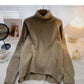 Lazy solid color retro minority long sleeve Pullover loose top  6642