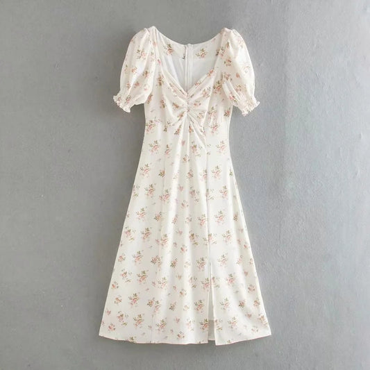 Platycodon grandiflorum Kleid für kleine zerbrochene Blumenmädchen im Court-Stil 7124