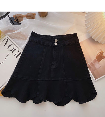 Korean style slim and age reducing Ruffle Skirt  5661
