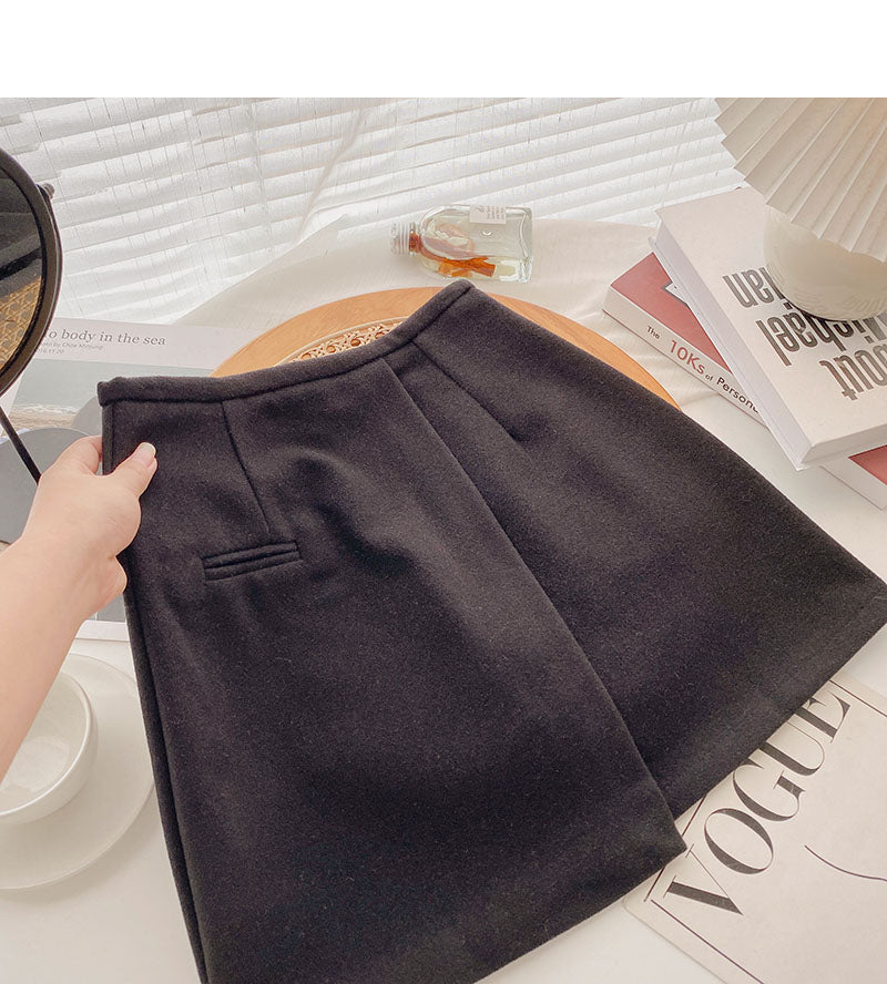 Niche design split A-shaped High Waist Hip Wrap Skirt  5464