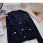 Mohair sweater cardigan gentle V-Neck long sleeve top  6106