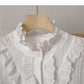 Blouse, women's foreign style, versatile stand collar top, fashion  6393