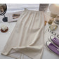A-line mid length skirt with high waist and A-line  5720