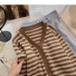 Knitted cardigan coat women's Retro lazy style  6565