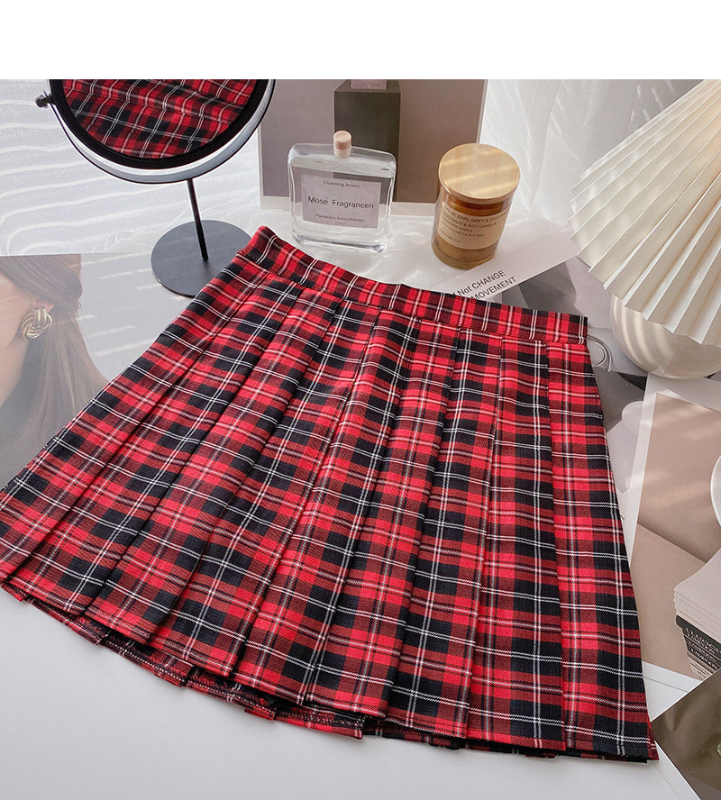 Age reducing retro versatile pleated skirt  5668