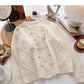 Korean style retro solid color top design sweater  5991