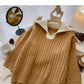 Loose and lazy wind twist sweater color contrast Lapel top  6095