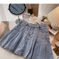 New Korean version of foreign style age reducing high waist A-line skirt  5640