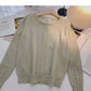 Cardigan knitted coat solid color long sleeve single breasted top  6580
