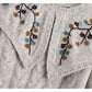 Heavy industry flower embroidery doll neck sweater  7220