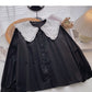 New Korean version of xiaozhonggang style casual loose top  6395