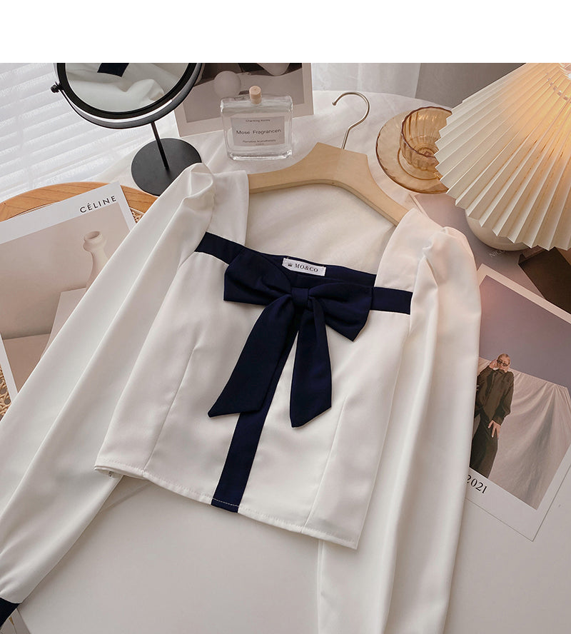 Design style shirt versatile long sleeve pullover shirt  6418