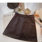 Korean slim and versatile anti light A-line short skirt  5584