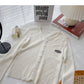 Knitwear long sleeve thin round neck single breasted cardigan  6530