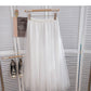 Korean versatile slim elastic high waist medium length A-line skirt  5792