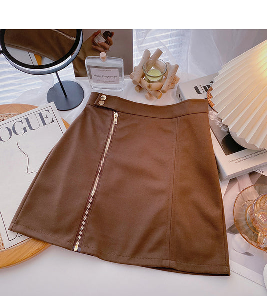 The new Korean version is slim and versatile, with a trend of casual short skirts  5613