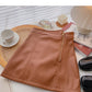 Korean irregular design zipper Hip Wrap Skirt  5517