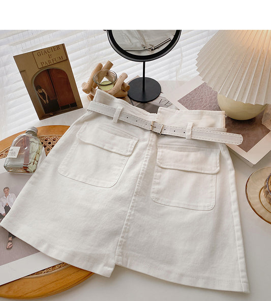 New Korean casual irregular slim skirt  5671