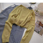 Casual solid short Pullover long sleeve T-shirt  6504