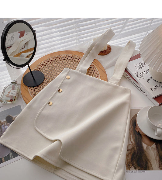 Irregular design breasted high waist slim skirt  5516